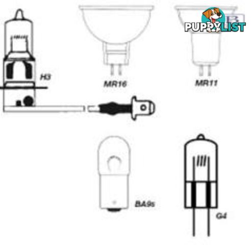 Quartz Halogen Bulb 12V 20w