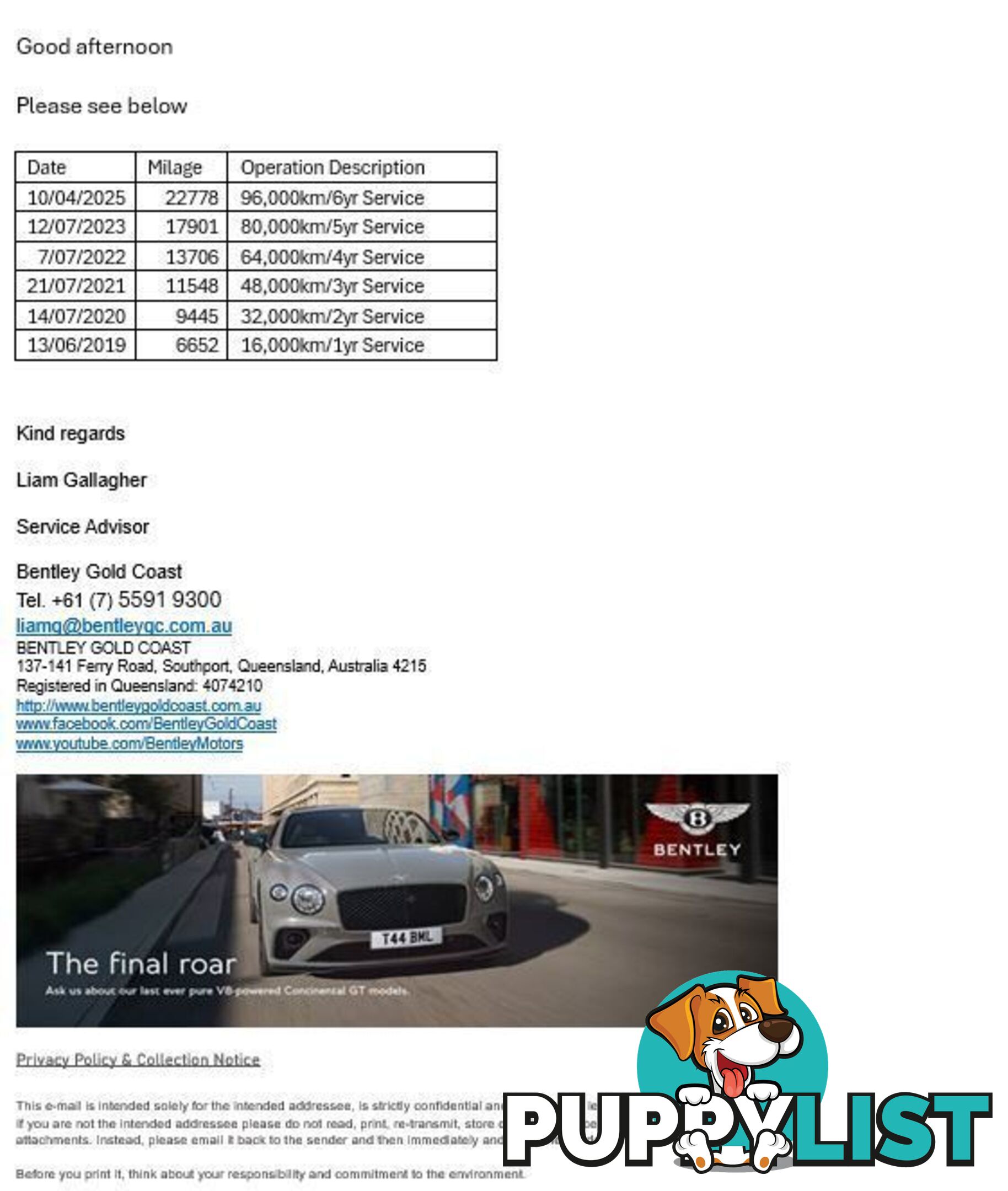 2018 Bentley Bentayga Diesel (5 Seat) MY18