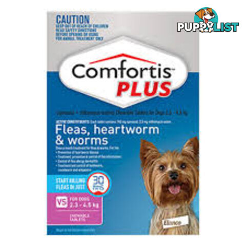 COMFORTIS PLUS - Chewable tablets - 6pk PINK 2.3-4.5KG