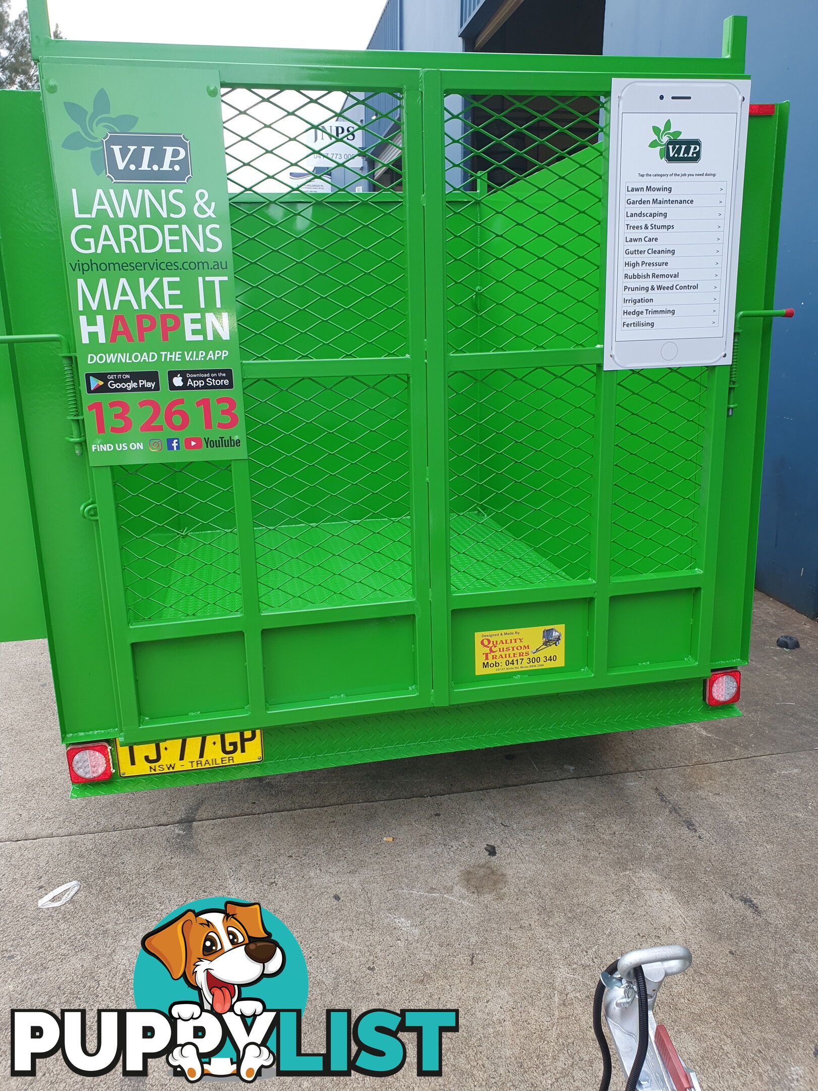 CUSTOM MOWER TRAILERS