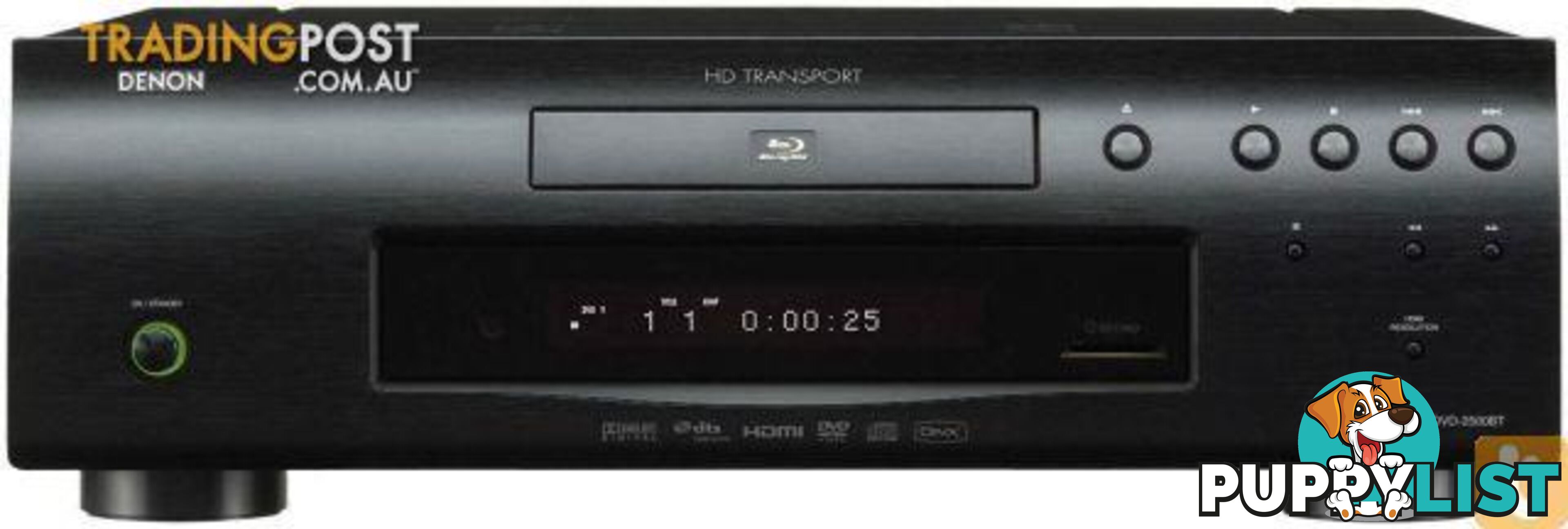 Denon DVD-2500BT Bluray Transport, secondhand clearance