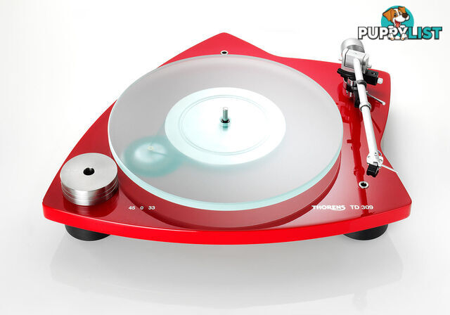 Thorens TD-309 turntable in gloss red, ex-display clearance!