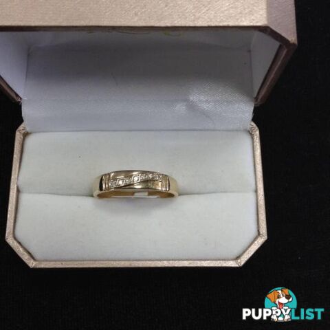 9ct Gold Diamond Ring - With Valuation