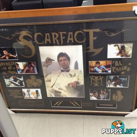 Scarface Signed and Framed Memorabilia