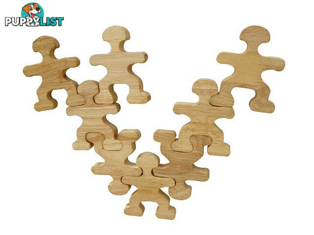 Natural Wood Balancing People Set - ETQ0258