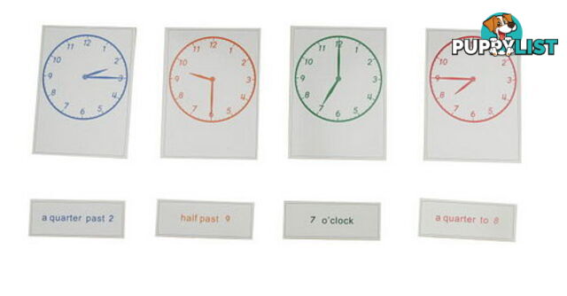 Clock Cards for Clock Exercises - MA084-1