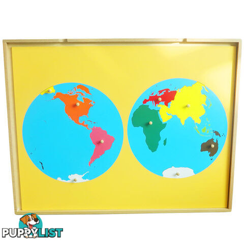 Puzzle Map Of The World Parts in Tray - GE003A