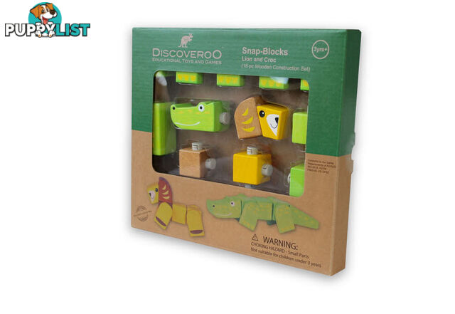 Discoveroo -Snap blocks Lion & Croc - ETB1602