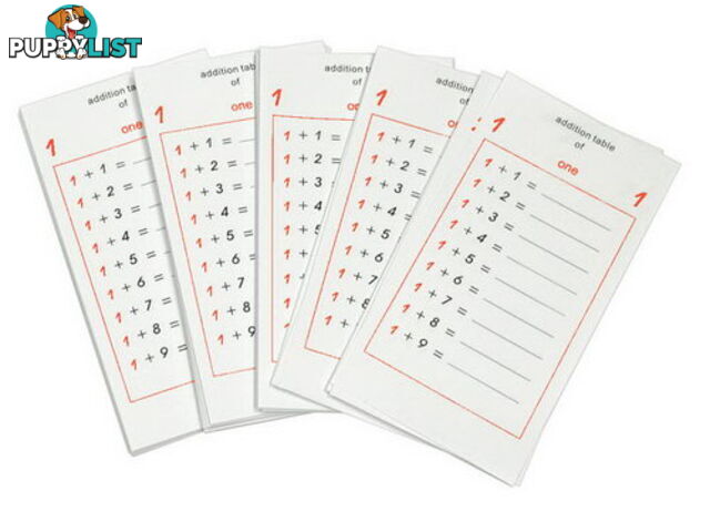 Addition Tables for Working Charts - MA028-2