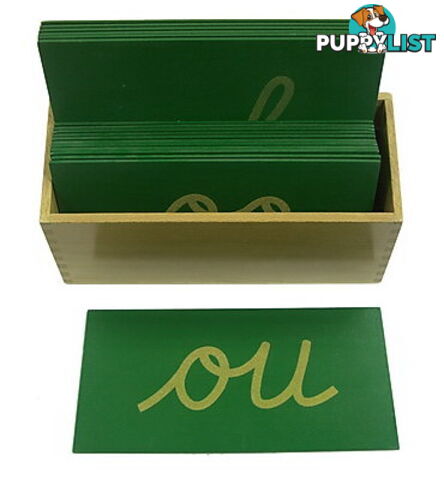 Sandpaper Double Letters - Cursive - LA005-1