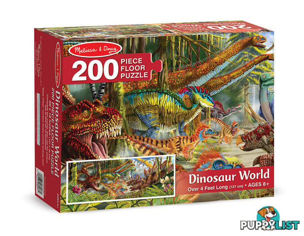 M&D - Dinosour World Floor Puzzle - 200pc - ETM8908