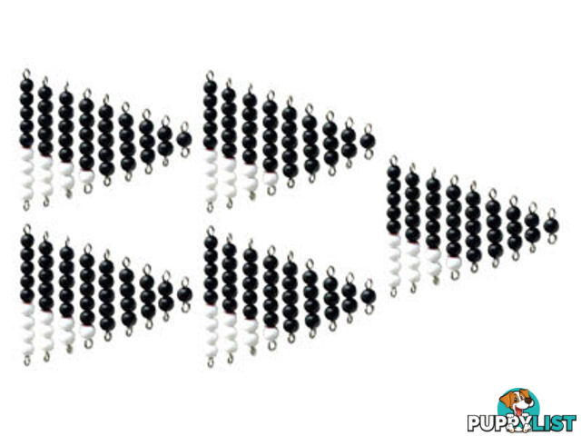 Bead Stairs 1-9 Black & White (set of 5) - MA046-2