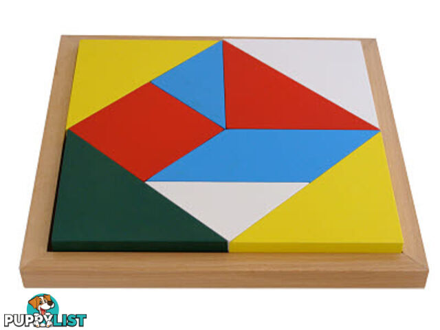 Geometric Shape Square Puzzle Tray - MA079.190039