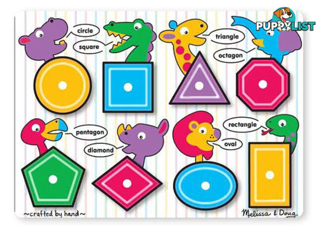 M&D - Shapes Peg Puzzle - ETM3285