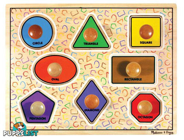 M&D - Large Shapes Jumbo Knob Puzzle - 8pc - ETM3390