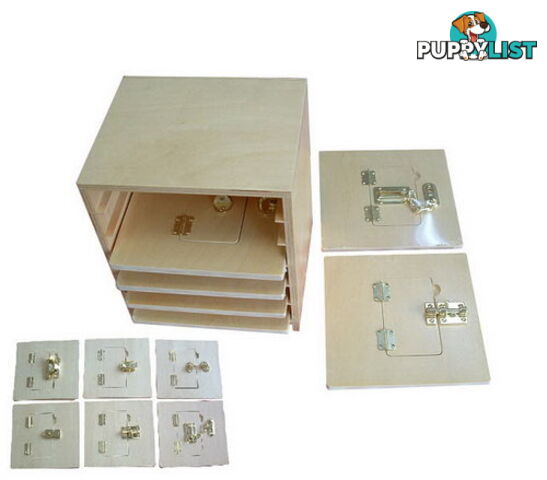 Latch Boards & Cabinet Set (6 boards  20x20cm) - SE40009-10.190003