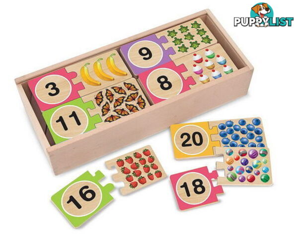 Numbers Wooden Puzzle Cards - ETM2542