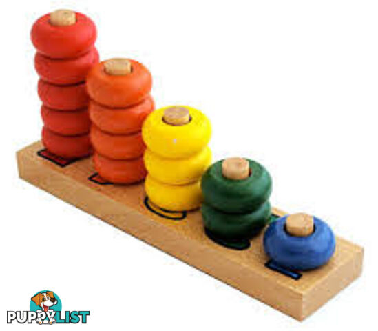 Stacking 1-5 Discs Puzzle - Large - LT024