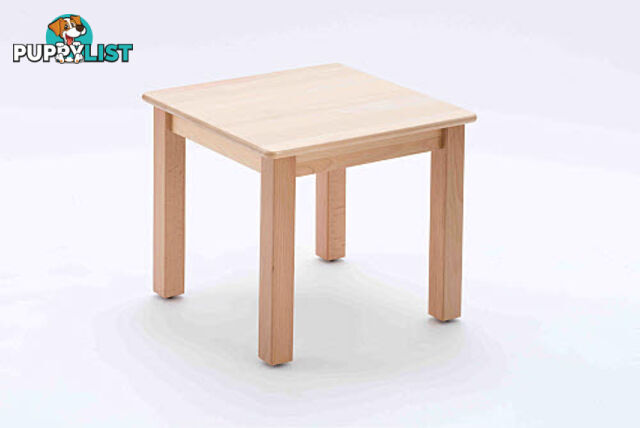 Table Square Beech Wood - Med 45cm high - FT49222-45