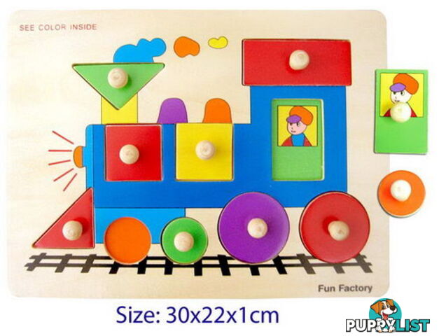 Puzzle w/Knobs - Train - ETL3104