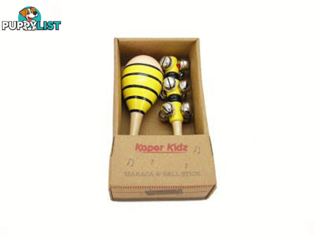 Bee Maraca & Bell Stick Set - ETE0073-E