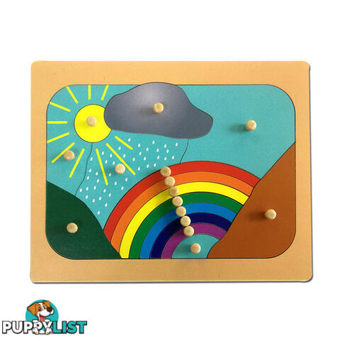 Weather Rainbow Puzzle - Timber - SC038