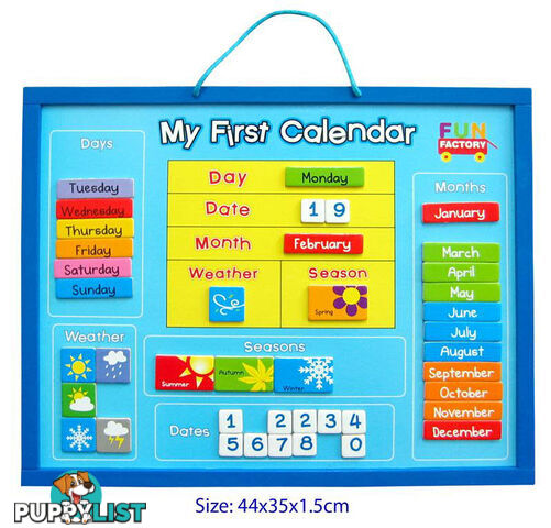 My First Calendar Board - Magnetic - ETL0024