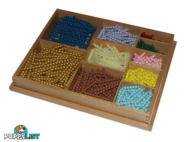 Multiplication Bead Bar Box, Connected Beads - MA42400.3702400