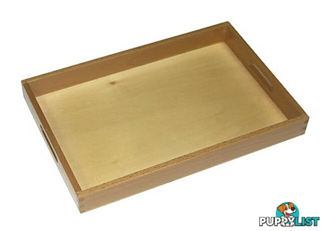 Wooden Box Tray w/cutout Handles - Small - 999004