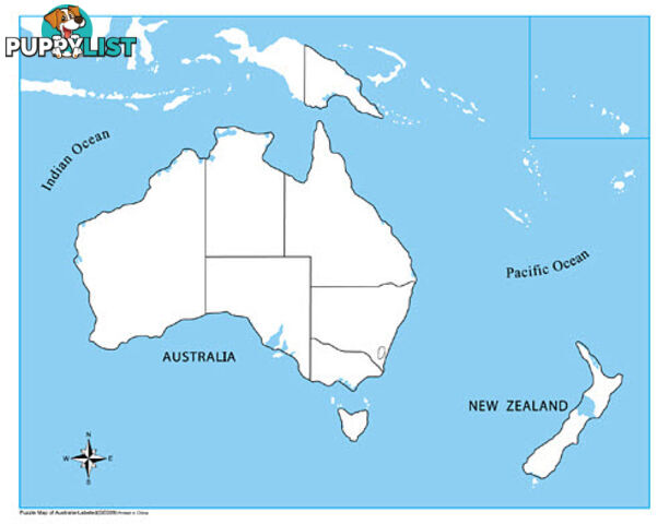 Control Map Unlabelled - Australasia - GE009-2