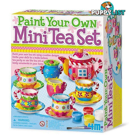 4M - Paint Your Own Mini Tea Set - EGJ4541