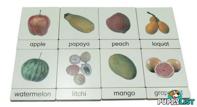 Classification 3 Part Timber Cards - Fruit No2 - ALA46401