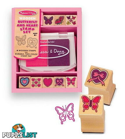 M&D - Butterfly And Hearts Stamp Set - ETM2415