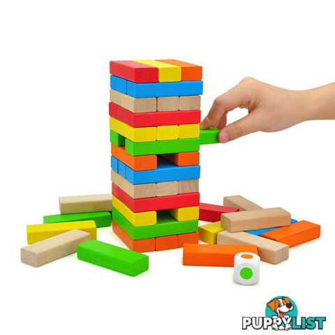 Coloured Jenga Game- Timber - ETE8153