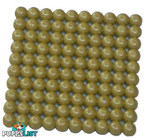 Golden Bead Square Of 100, Connected Beads - MA42600.302600