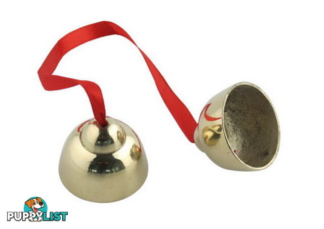 Bells and Ribbon - brass finish - LT031