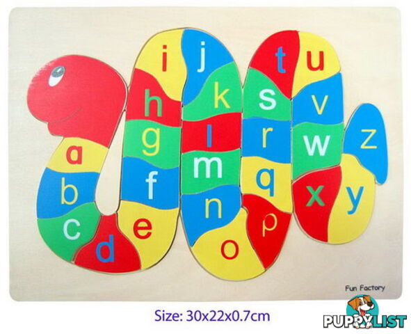 Puzzle Raised - Alphabet Snake - ETL1202