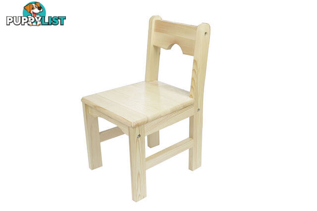 Chair 3-6 Solid Pinewood Natural Finish (Factory Seconds) - FT3051