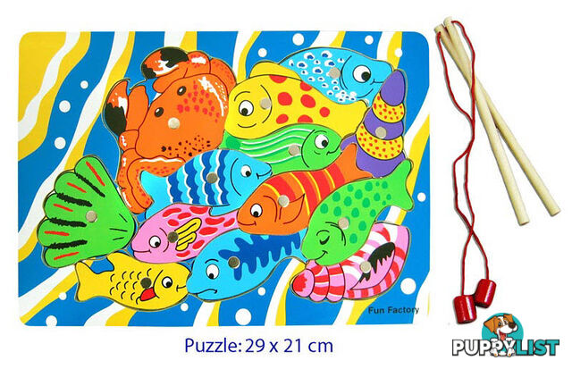 Fishing Game Magnetic Board Puzzle with 2 Rod - ETL1714