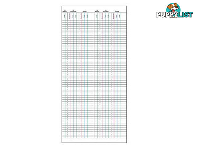 Large Bead Frame Working Sheets - MA037-1