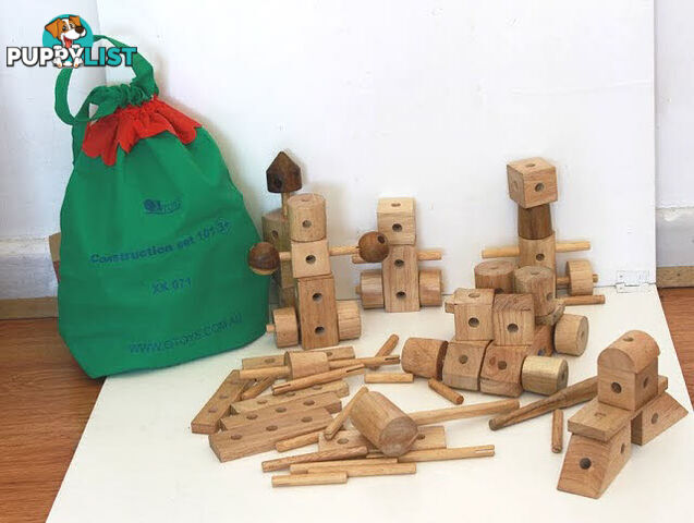 Natural Wood Construction Set - ETQ0171