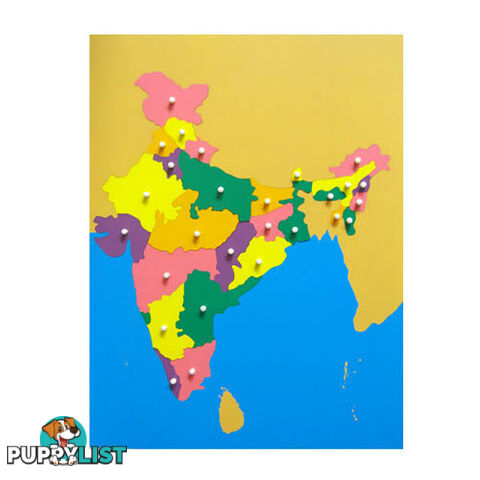 Puzzle map of India - GE023