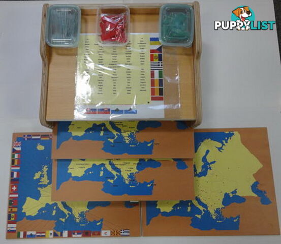 World Parts - Pin Maps of Europe Set & Cabinet - GE41110.601110