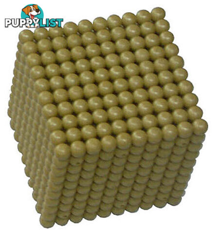 Golden Bead Cube of 1000 , Connected Beads - MA42700.302700