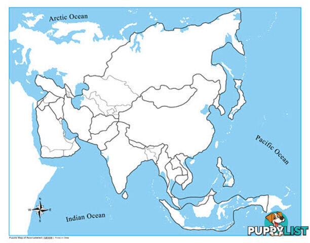 Control Map Unlabelled - Asia - GE008-2