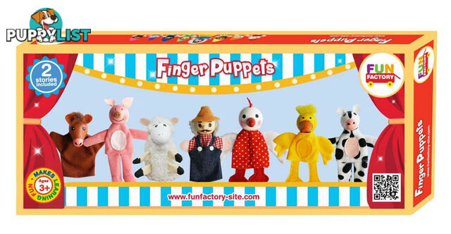 Finger Puppet 8pcs - Old MacDonald Had A Farm - ETL0104-M