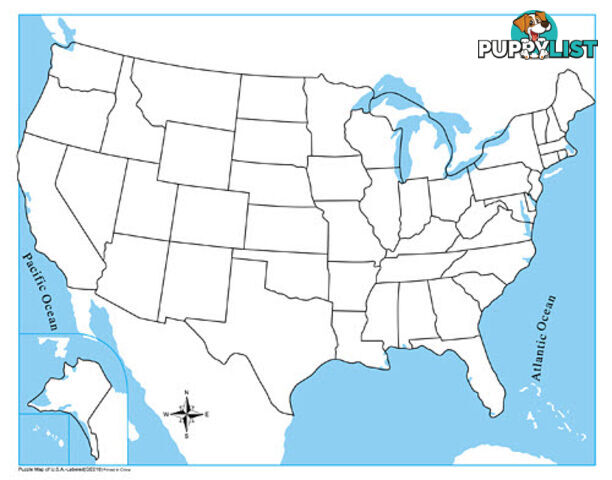 Control Map Unlabelled - USA - GE010-2