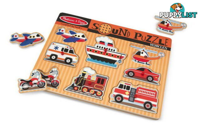 M&D - Vehicles Sound Puzzle - 8pc - ETM0725