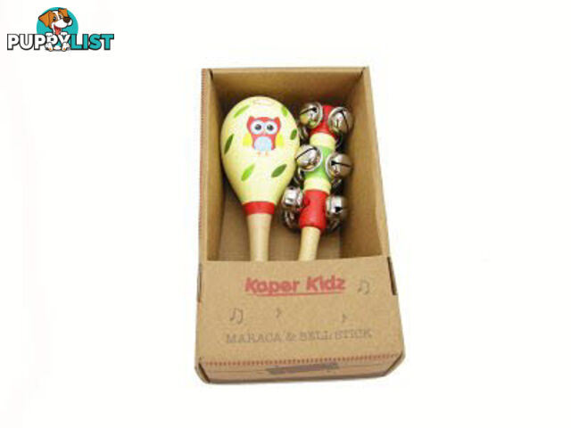 Owl Maraca & Bell Stick Set - ETE0073