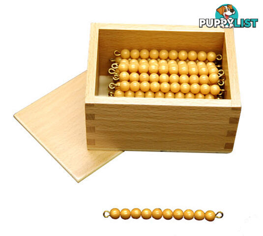 Golden Bead Bars, Individual Beads, 45 Bars with Box - MA049-1